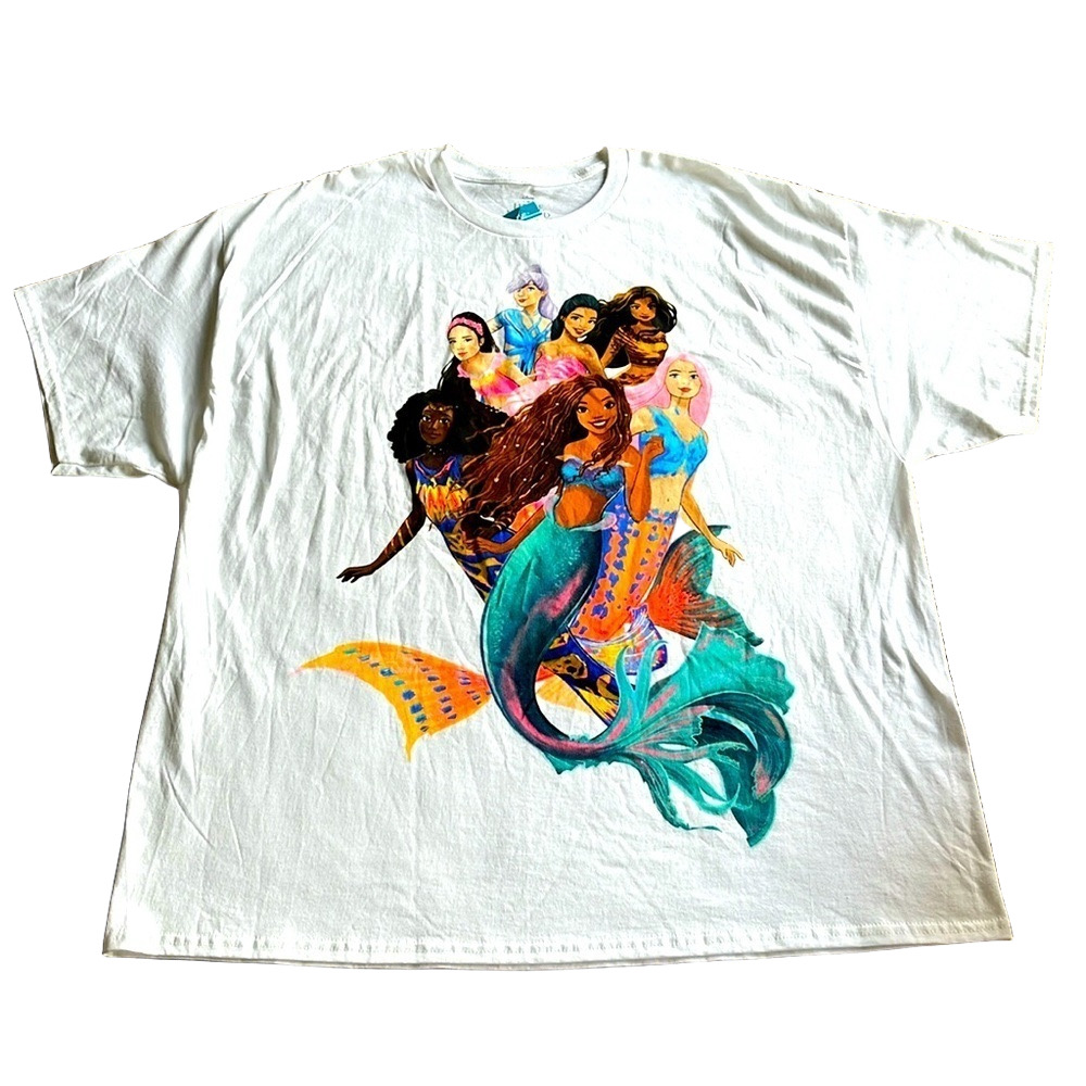 Disney Little Mermaid Adult Cotton Short Sleeve T-shirt